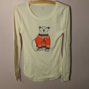 Graphic thermal sleep shirt
